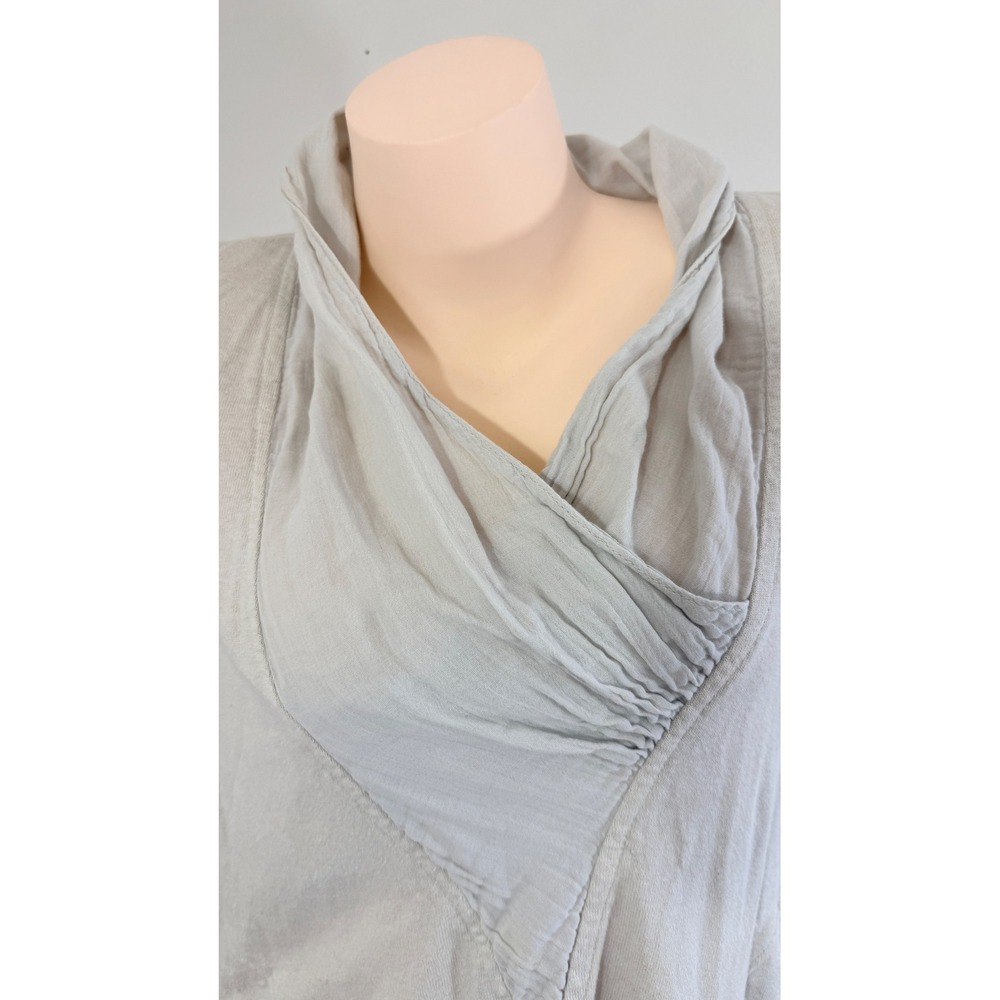 Prairie Underground Lagenlook Hemp Organic Cotton Tunic Top M - Picture 3 of 13